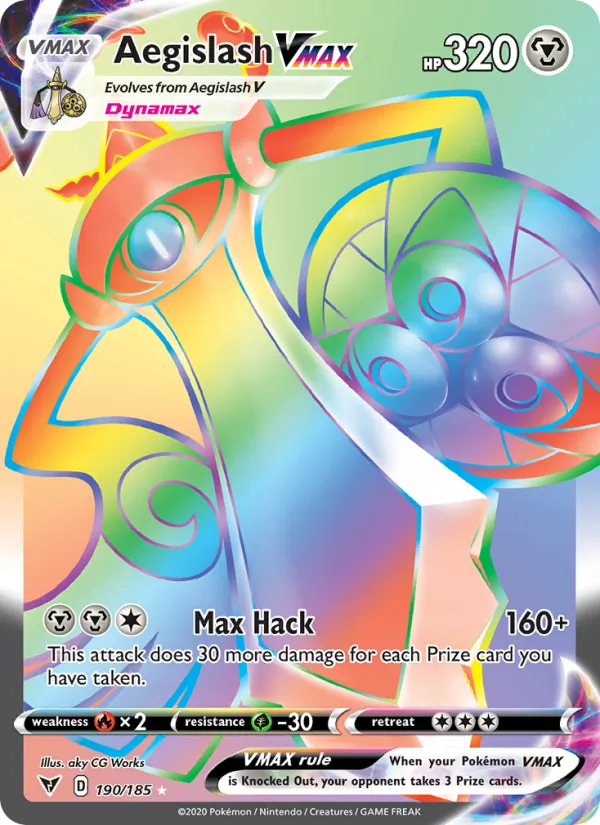Aegislash VMAX - Vivid Voltage Pokemon Card