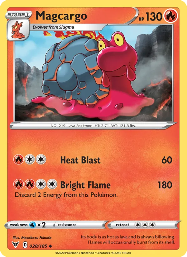 Magcargo - Vivid Voltage Pokemon Card