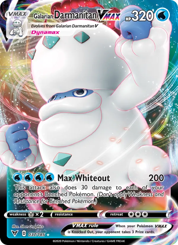 Galarian Darmanitan VMAX - Vivid Voltage Pokemon Card