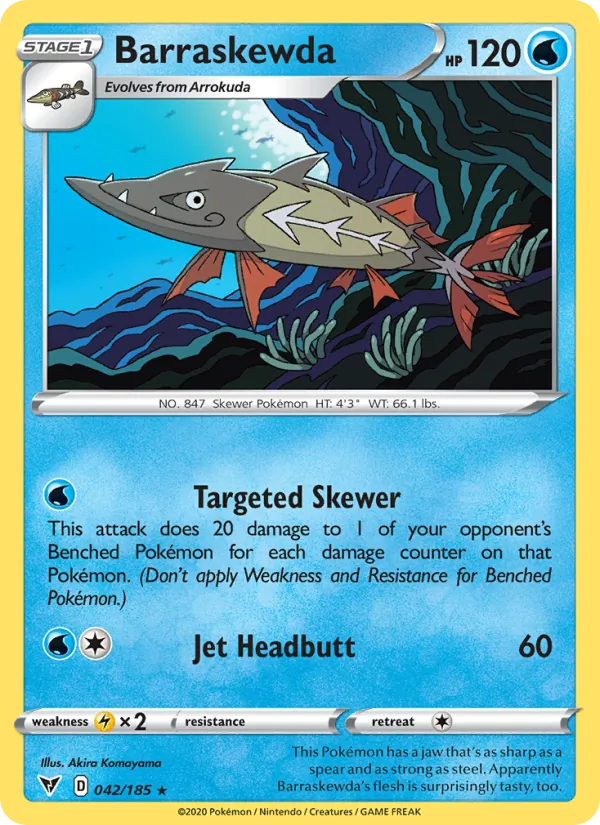 Barraskewda - Vivid Voltage Pokemon Card