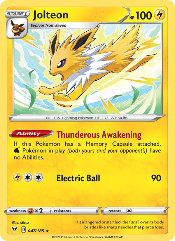 Jolteon - Vivid Voltage Pokemon Card