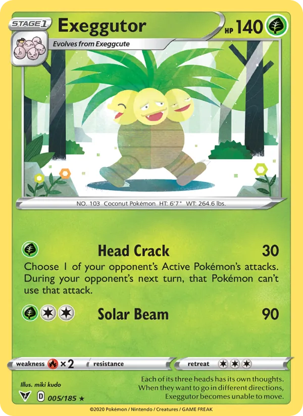 Exeggutor - Vivid Voltage Pokemon Card