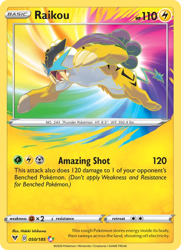 Raikou - Vivid Voltage Pokemon Card