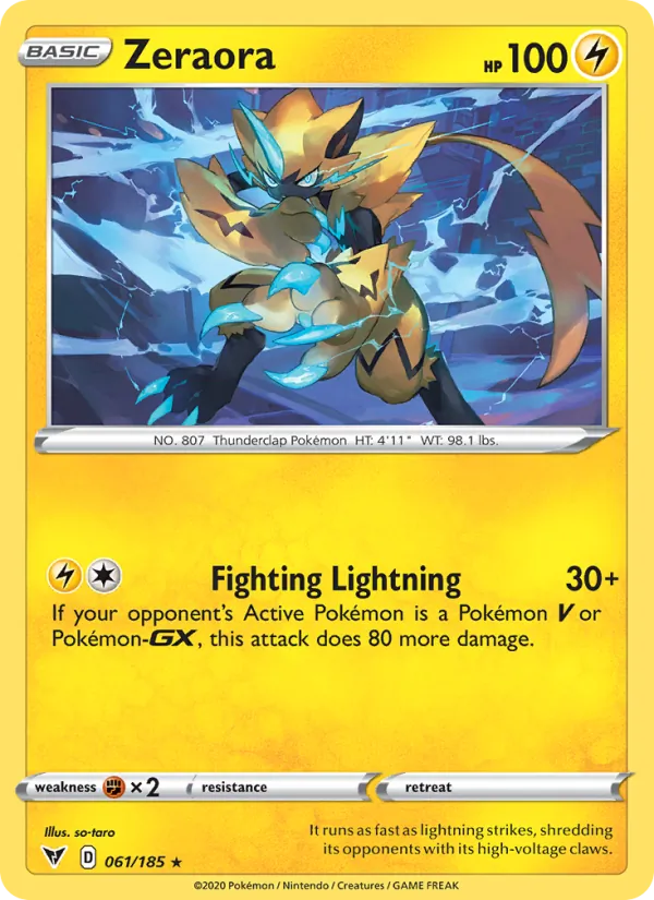 Zeraora - Vivid Voltage Pokemon Card