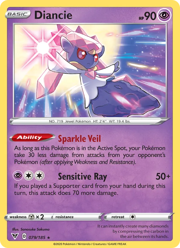 Diancie - Vivid Voltage Pokemon Card