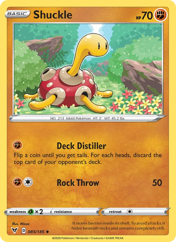 Shuckle - Vivid Voltage Pokemon Card