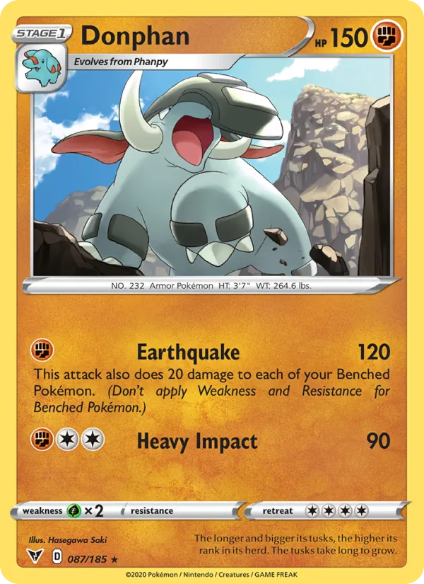Donphan - Vivid Voltage Pokemon Card