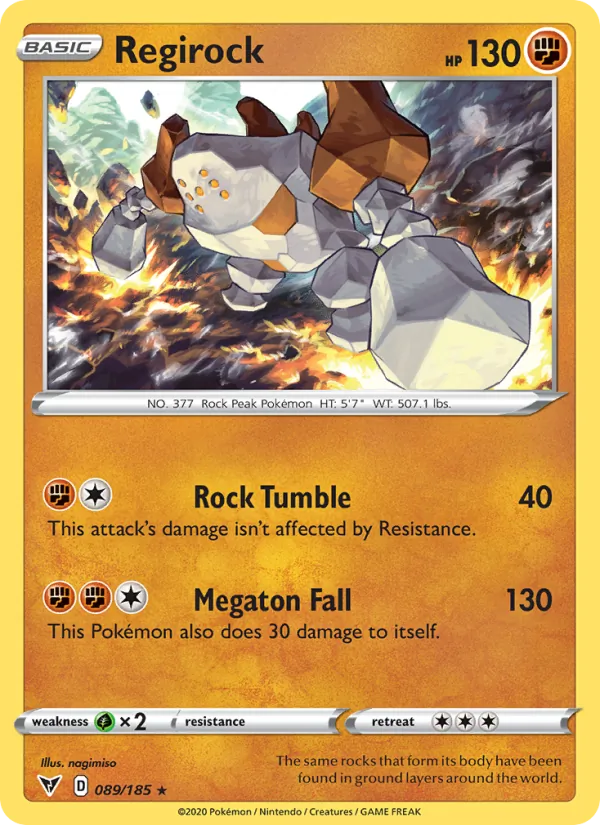 Regirock - Vivid Voltage Pokemon Card