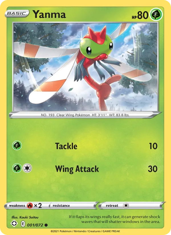 Yanma - Shining Fates Pokemon Card