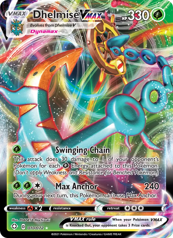 Dhelmise VMAX - Shining Fates Pokemon Card