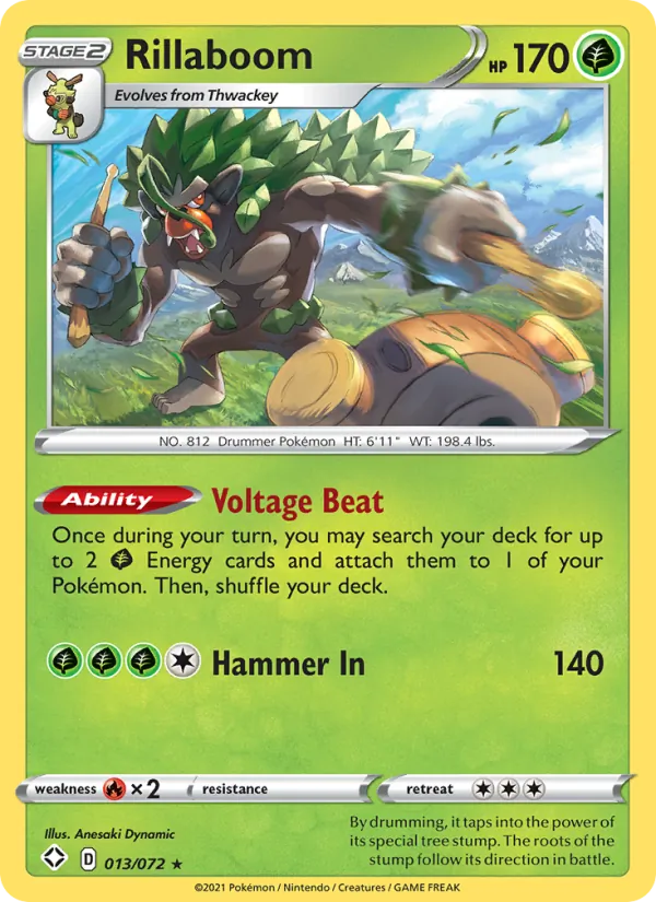 Rillaboom - Shining Fates Pokemon Card