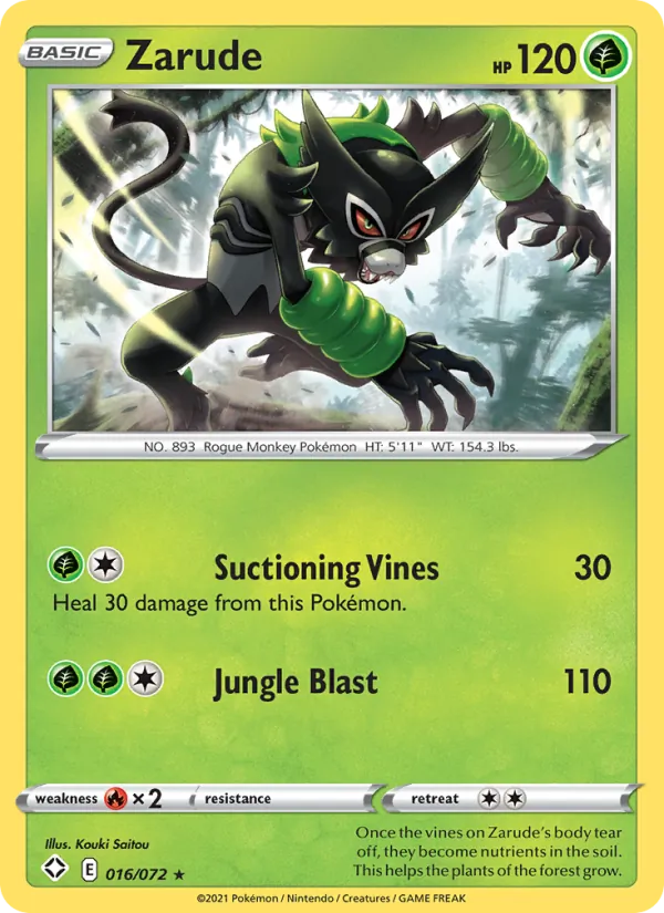 Zarude - Shining Fates Pokemon Card