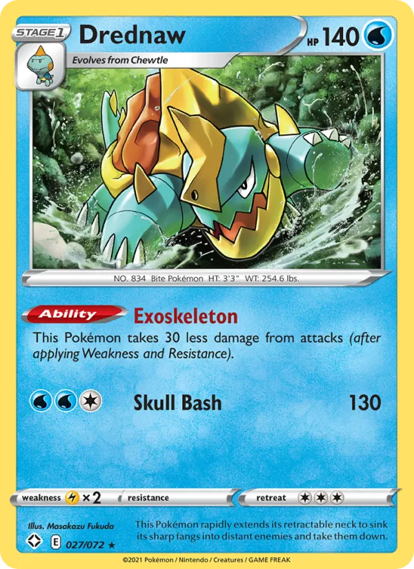 Drednaw - Shining Fates Pokemon Card