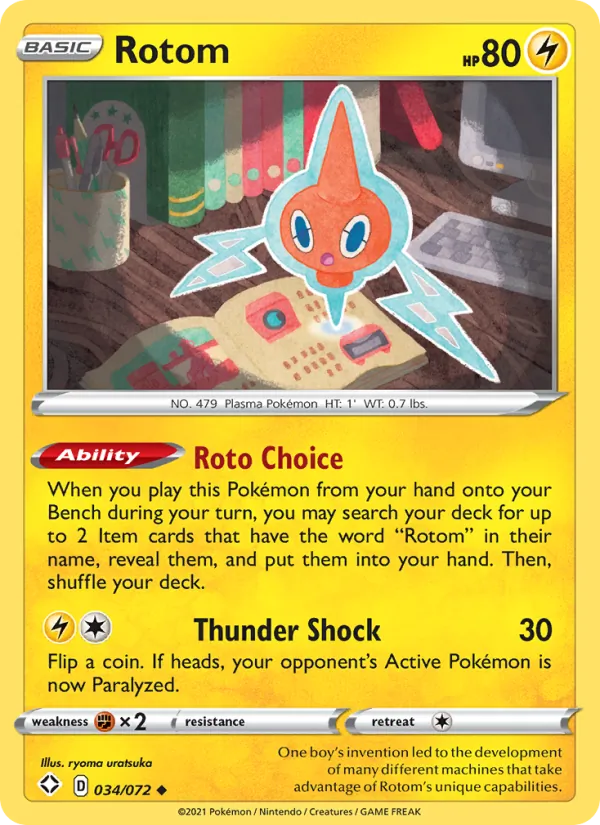 Rotom - Shining Fates Pokemon Card
