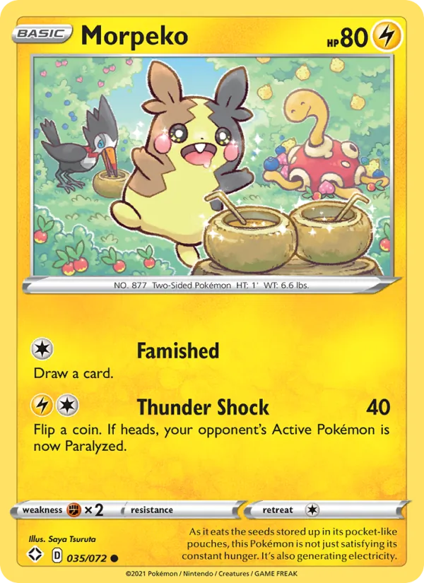 Morpeko - Shining Fates Pokemon Card