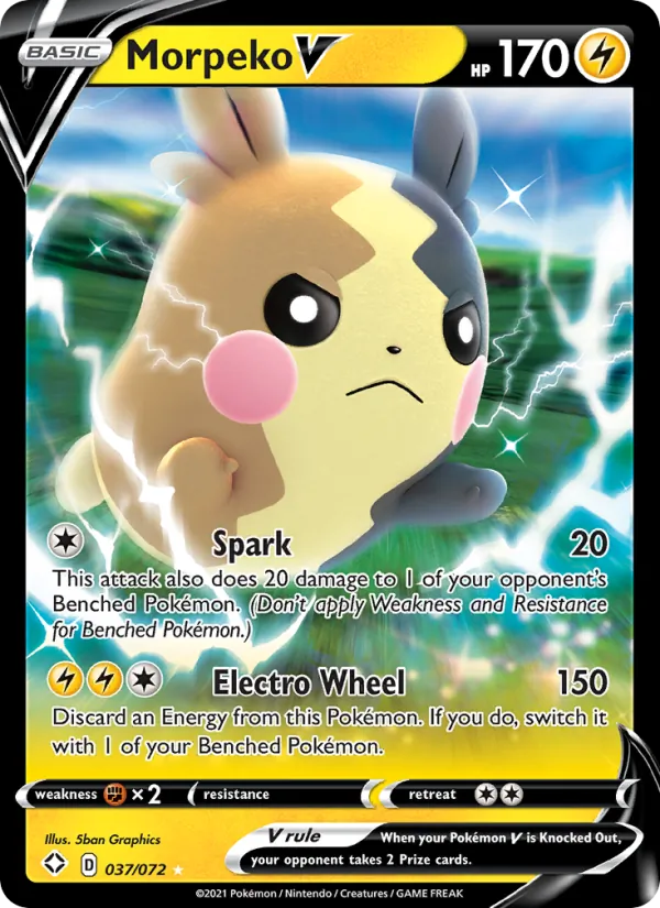 Morpeko V - Shining Fates Pokemon Card