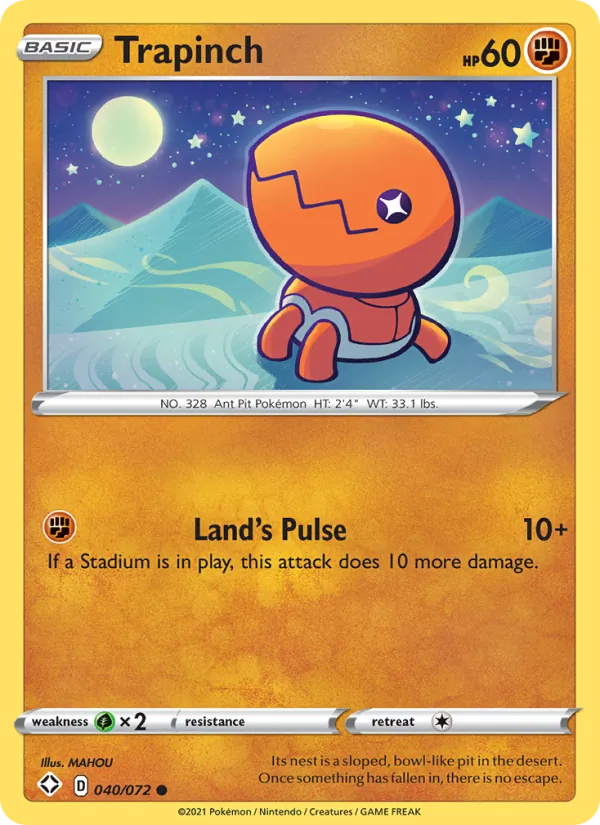 Trapinch - Shining Fates Pokemon Card