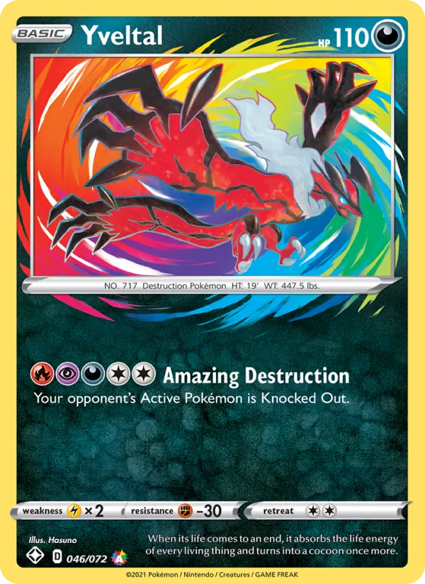 Yveltal - Shining Fates Pokemon Card