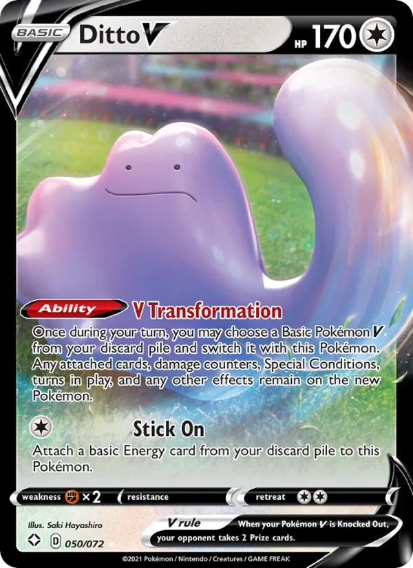 Ditto V - Shining Fates Pokemon Card