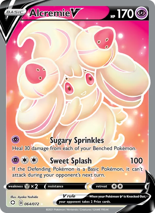 Alcremie V - Shining Fates Pokemon Card