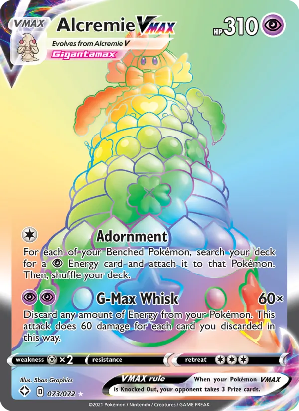 Alcremie VMAX - Shining Fates Pokemon Card