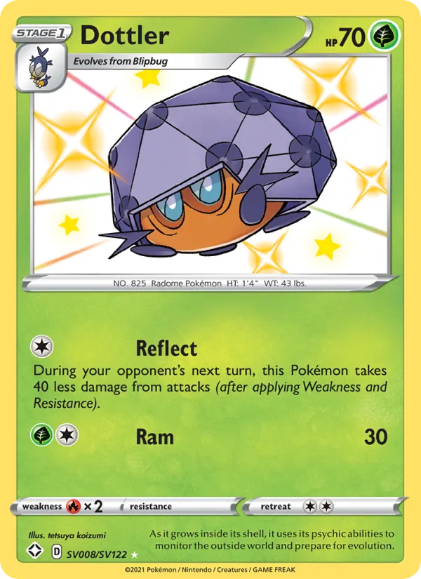 Dottler - Shining Fates Pokemon Card
