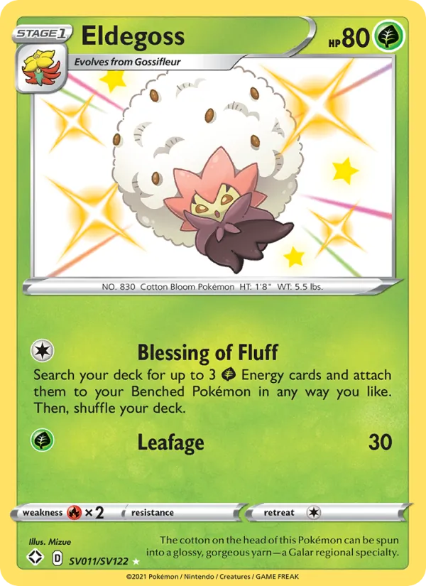 Eldegoss - Shining Fates Pokemon Card