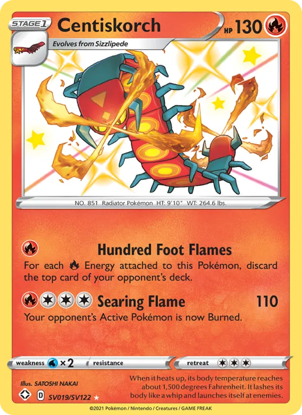 Centiskorch - Shining Fates Pokemon Card