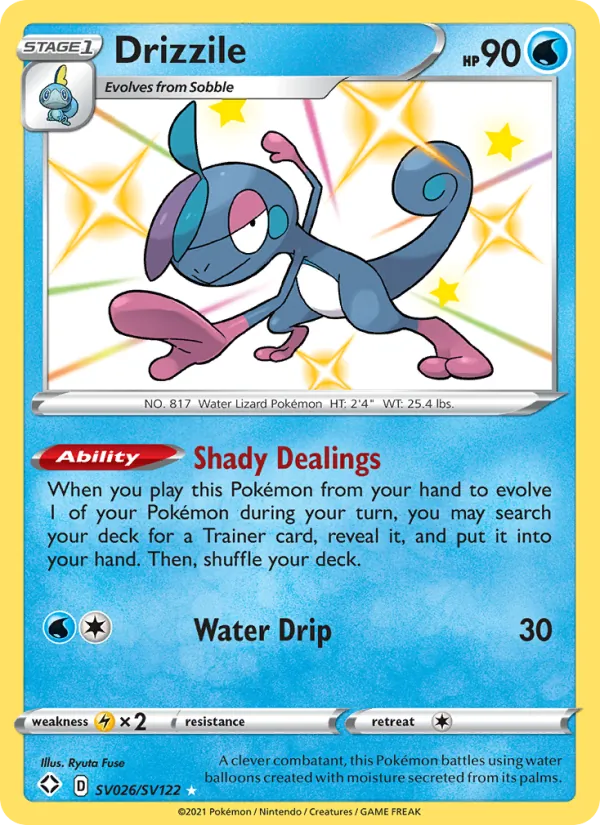 Drizzile - Shining Fates Pokemon Card