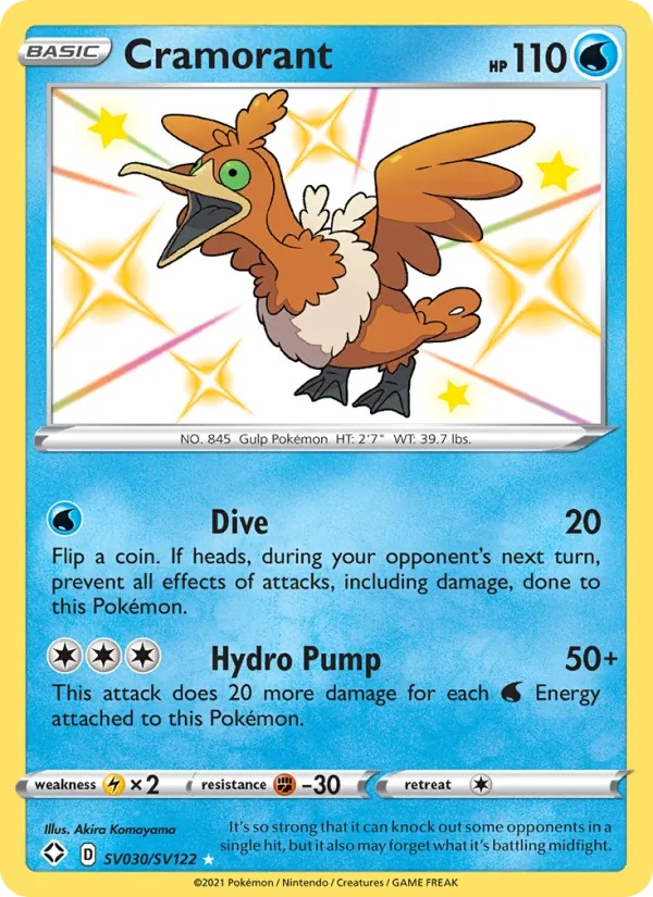 Cramorant - Shining Fates Pokemon Card