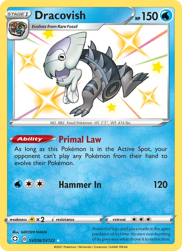 Dracovish - Shining Fates Pokemon Card