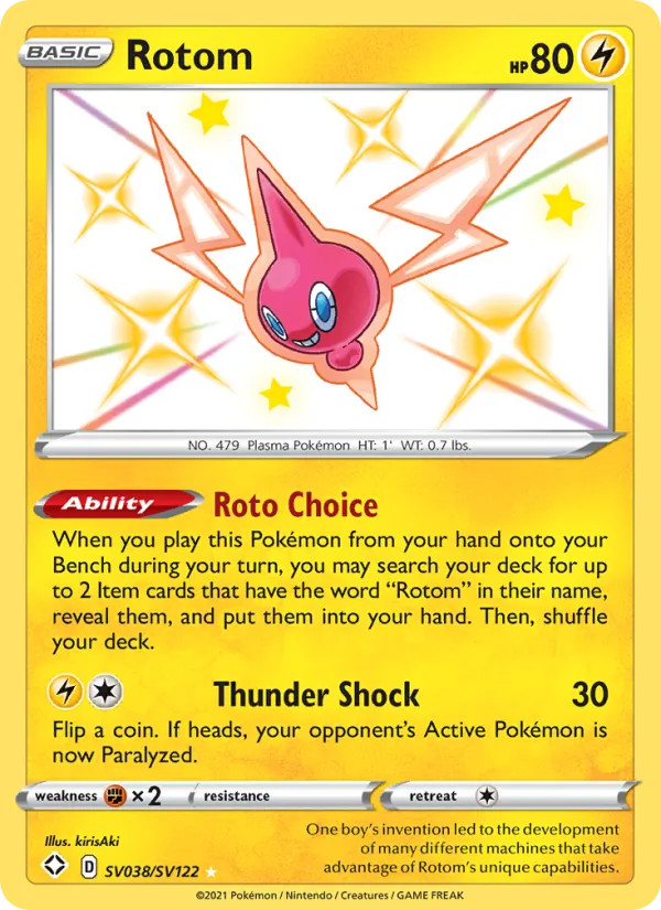 Rotom - Shining Fates Pokemon Card