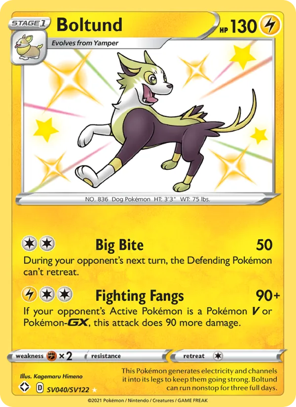 Boltund - Shining Fates Pokemon Card
