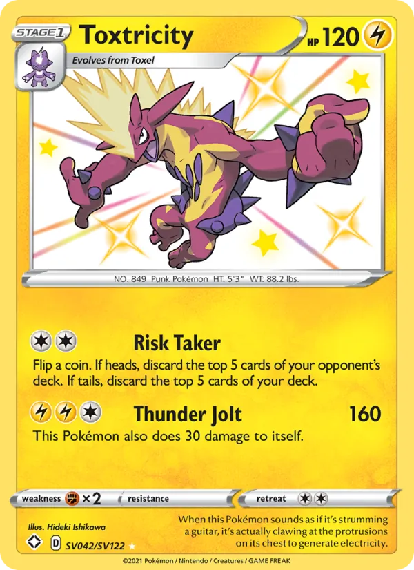 Toxtricity - Shining Fates Pokemon Card