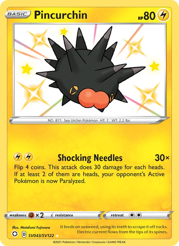 Pincurchin - Shining Fates Pokemon Card