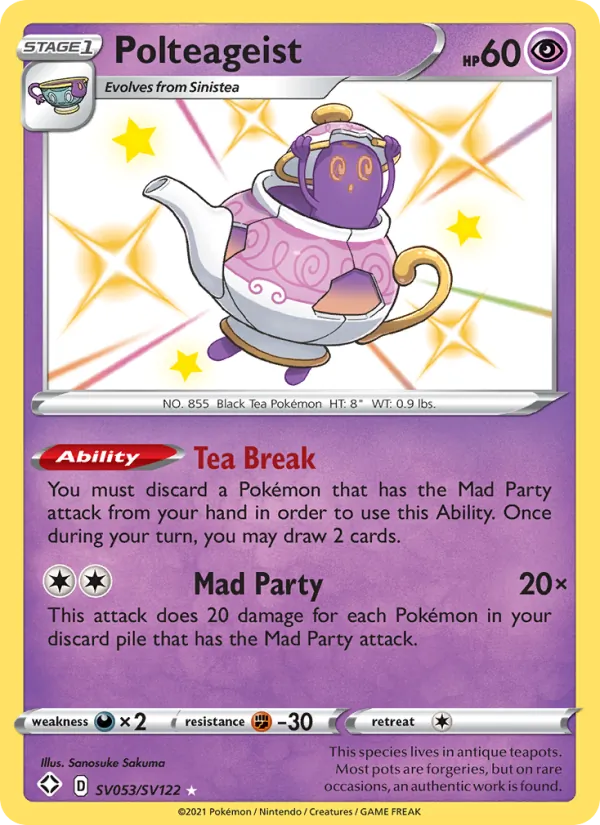 Polteageist - Shining Fates Pokemon Card