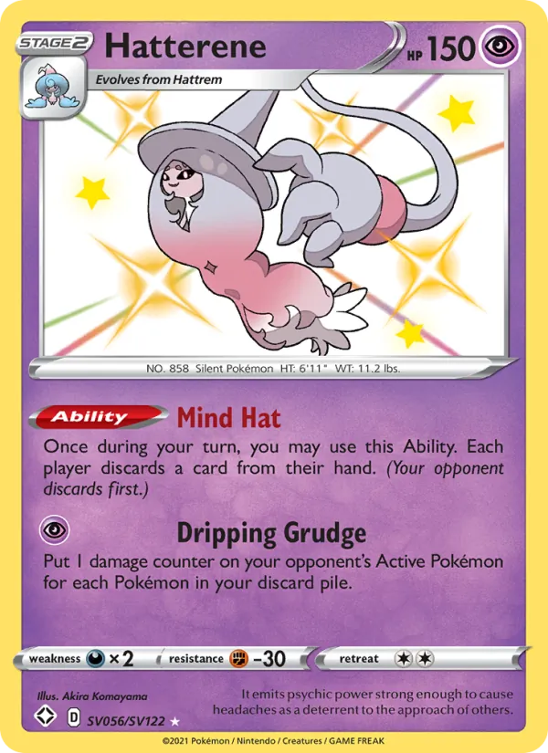 Hatterene - Shining Fates Pokemon Card