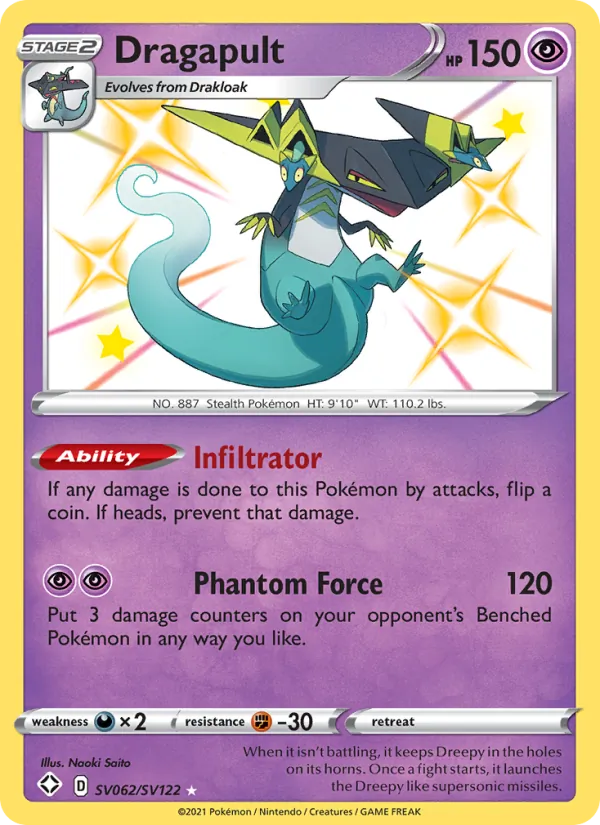 Dragapult - Shining Fates Pokemon Card