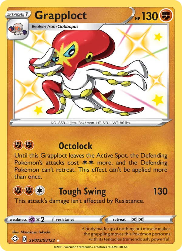 Grapploct - Shining Fates Pokemon Card
