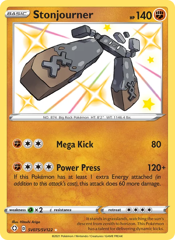Stonjourner - Shining Fates Pokemon Card