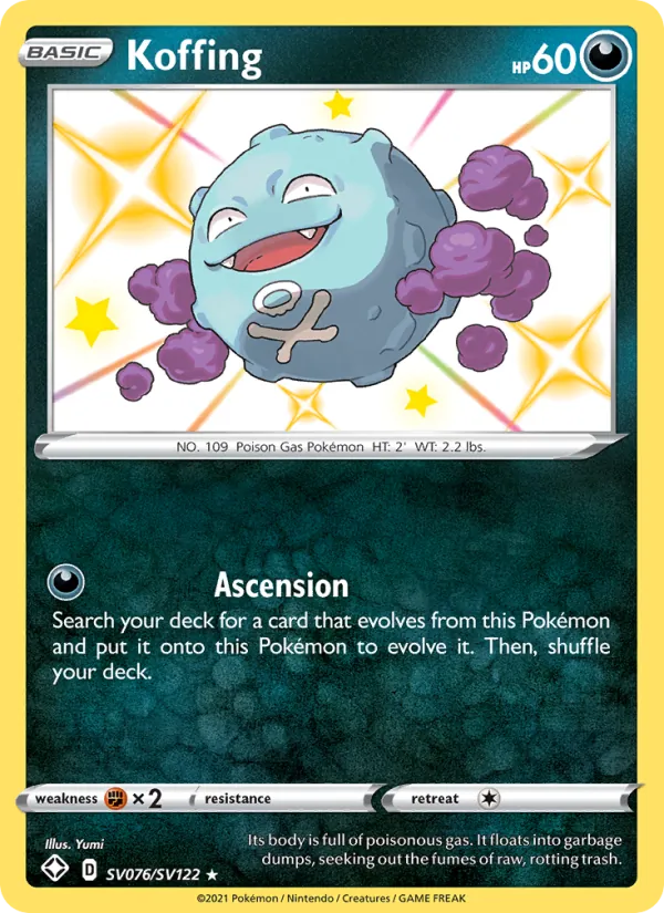 Koffing - Shining Fates Pokemon Card