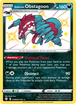 Galarian Obstagoon - Shining Fates
