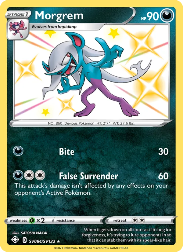 Morgrem - Shining Fates Pokemon Card