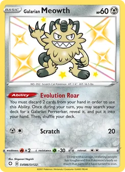 Galarian Meowth - Shining Fates