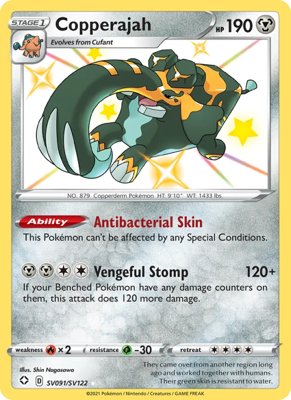 Copperajah - Shining Fates Pokemon Card