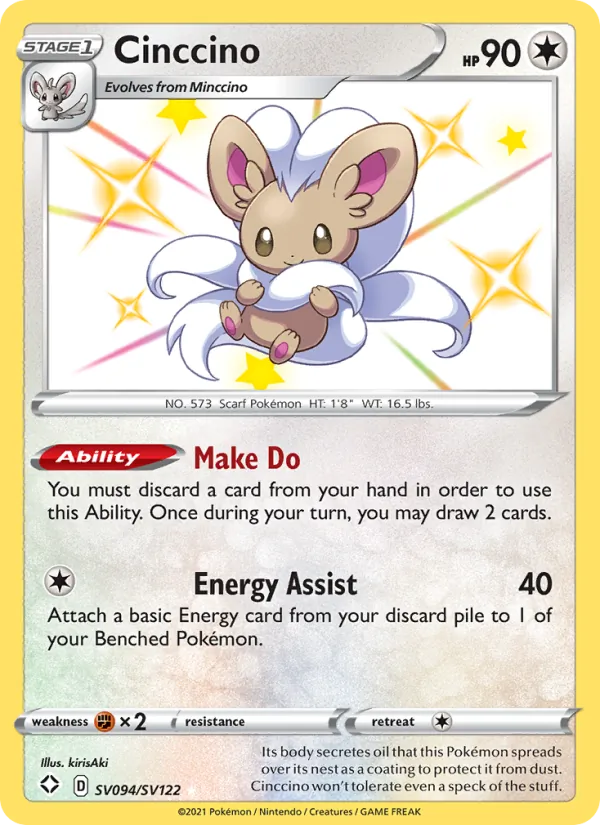 Cinccino - Shining Fates Pokemon Card