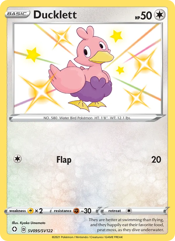 Ducklett - Shining Fates Pokemon Card