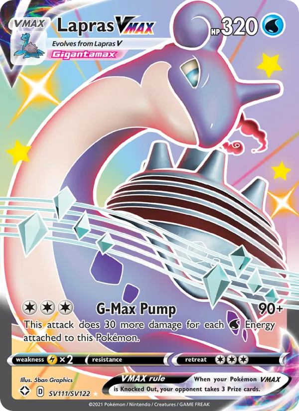 Lapras VMAX - Shining Fates Pokemon Card