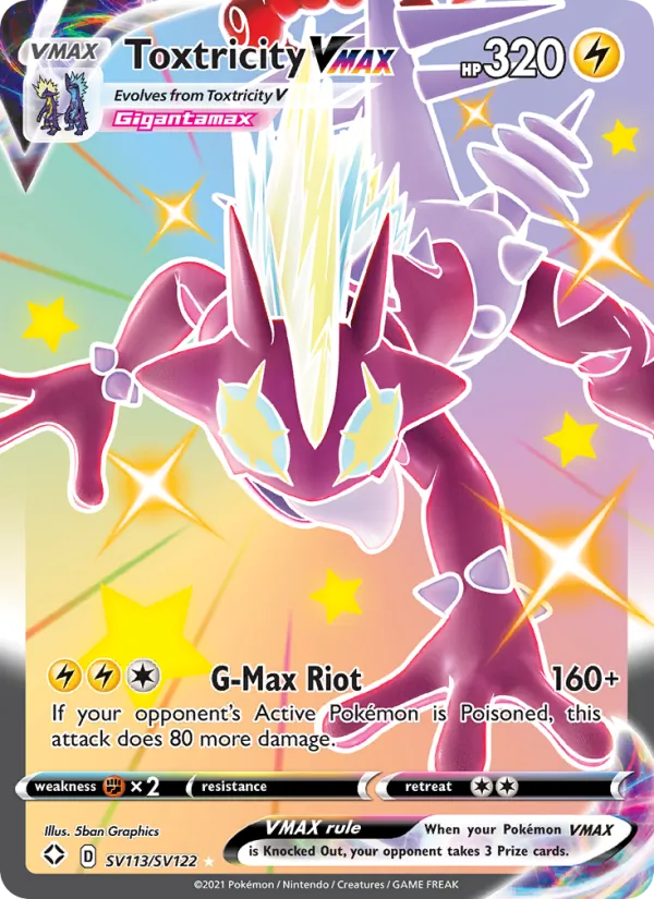 Toxtricity VMAX - Shining Fates Pokemon Card