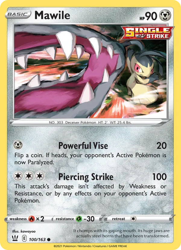 Mawile - Battle Styles Pokemon Card